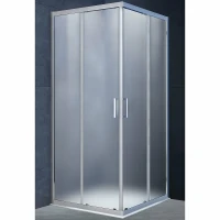 Душевой уголок Vincea Alpha 80x80 VSS-3AL800MT профиль Хром стекло текстурное