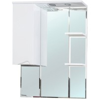 Зеркало со шкафом Bellezza Эйфория 80 L 4619113002014 с подсветкой Белое МДФ / ЛДСП, стекло