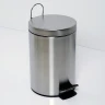 Ведро для мусора WasserKRAFT Ammer K-665 5 л Хром матовый