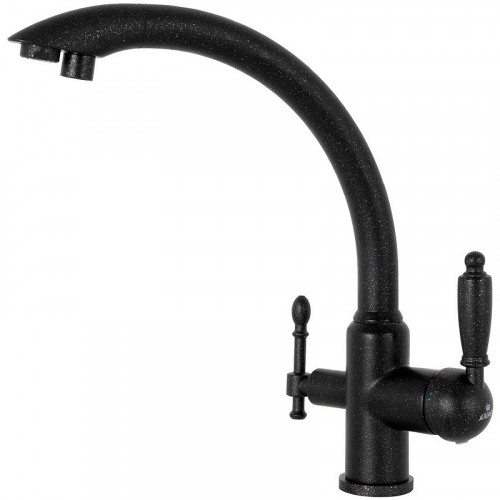 Смеситель для кухни Kaiser Vincent 31244-5 Черный мрамор латунь