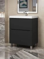 Тумба под раковину Uperwood Tanos 70 291120332 цвет Черный матовый
