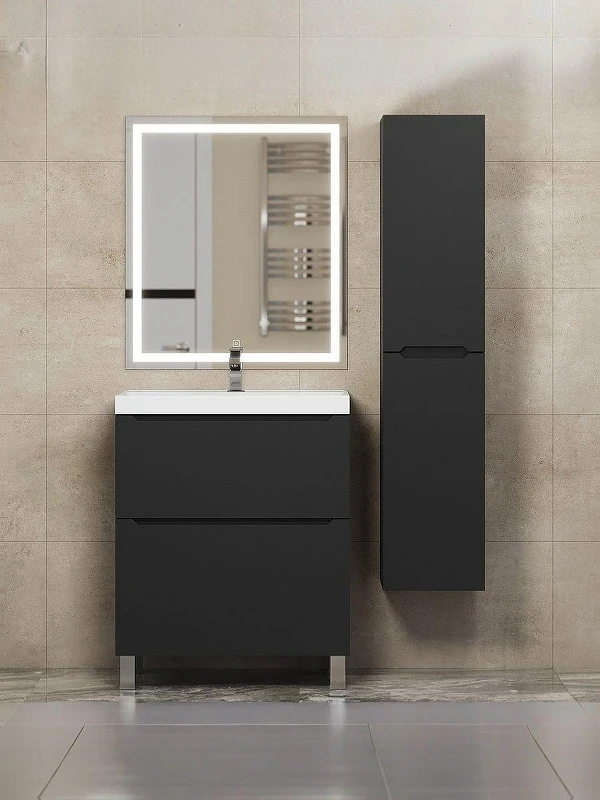 Тумба под раковину Uperwood Tanos 70 291120332 цвет Черный матовый