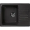 Кухонная мойка Reflection Prima 60 RF0460BL Черная искусственный камень (литьевой мрамор) встраиваемый