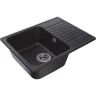 Кухонная мойка Reflection Prima 60 RF0460BL Черная искусственный камень (литьевой мрамор) встраиваемый