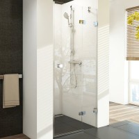 Душевая дверь Ravak Brilliant BSD2-80 A R 0UP4AA00Z1 профиль Хром стекло Transparent