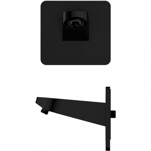 Кронштейн для верхнего душа AQUAme AQM8701MB Черный латунь на стену