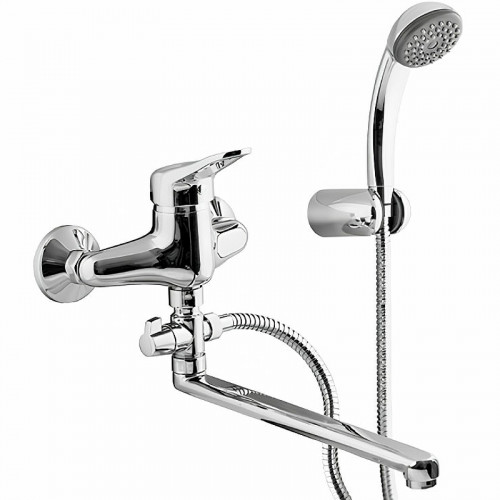 Смеситель для ванны Remer Kiss K4930330DEVVT универсальный Хром латунь на стену