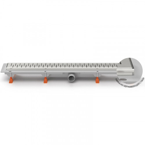 Душевой лоток Paini Medium 650 CH650MN с решеткой Хром