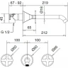 Смеситель для раковины Migliore Sirius 28166 Хром латунь встраиваемый