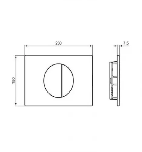 Кнопка смыва для инсталляции Ideal Standard Oleas M5 R0503RO цвеи Розовый