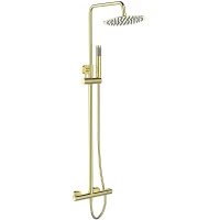 Душевая система BelBagno Uno UNO-DOCM-ORO Золото латунь на стену