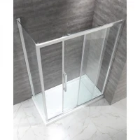 Душевой уголок Cezares Lux Soft AH-1 150x200 профиль Хром стекло прозрачное