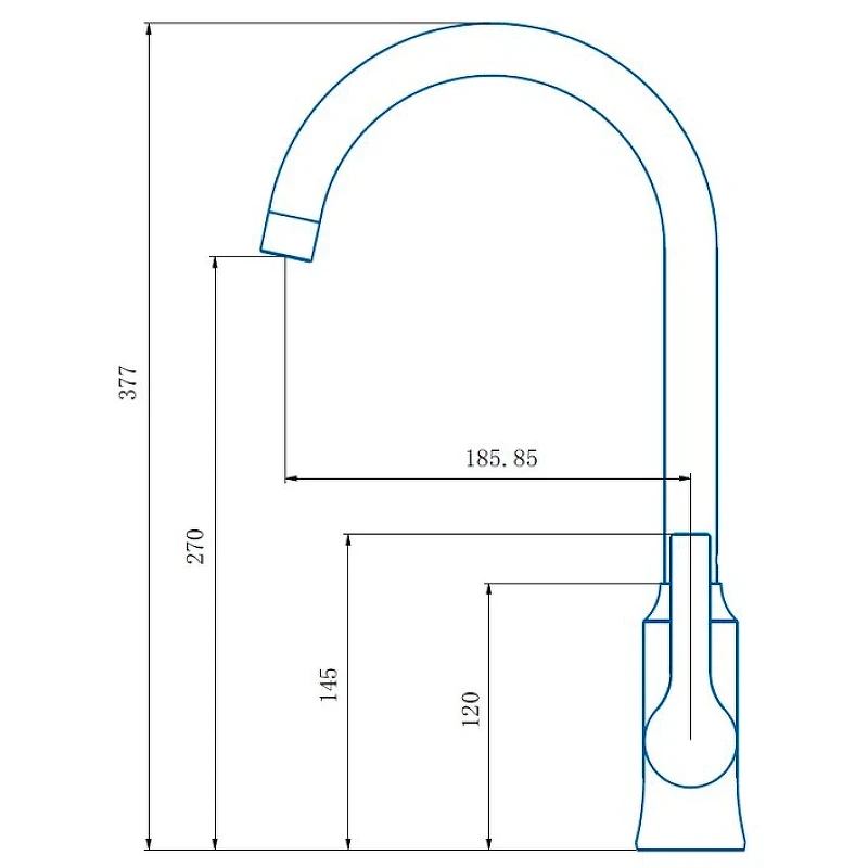 Смеситель для кухни Haiba HB70652 Хром