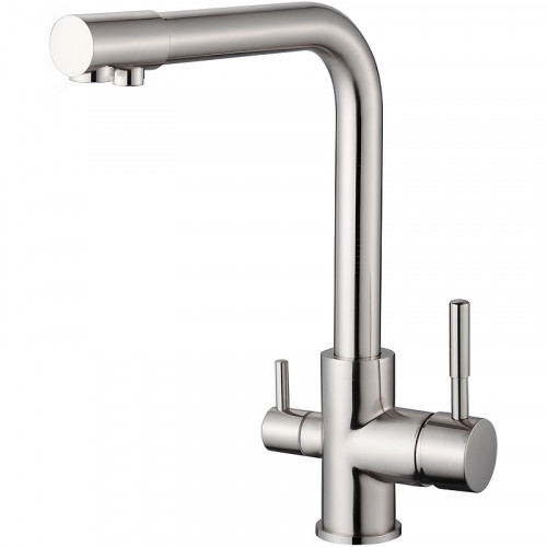 Смеситель для кухни Viko V-5054 Серебро латунь на столешницу