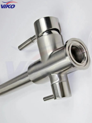 Смеситель для кухни Viko V-5054 Серебро латунь на столешницу