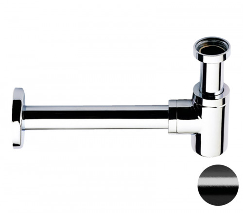 Сифон для раковины Remer 958BCFP цвет Черный брашированный хром