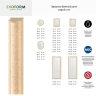Зеркало Evoform Octagon 70х70 BY 7333 в багетной раме - Старый гипс 82