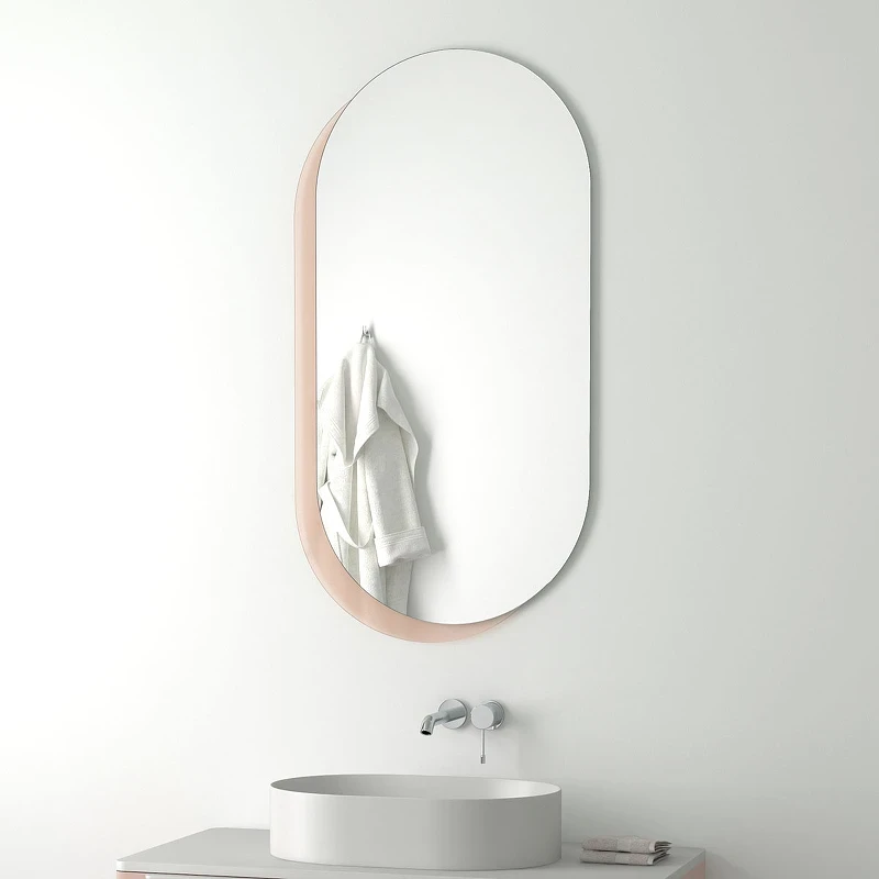 Зеркало Evoform Double 124x65 BY 0303 на стеклянном основании - цвет Бронза стекло