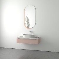 Зеркало Evoform Double 124x65 BY 0303 на стеклянном основании - цвет Бронза стекло