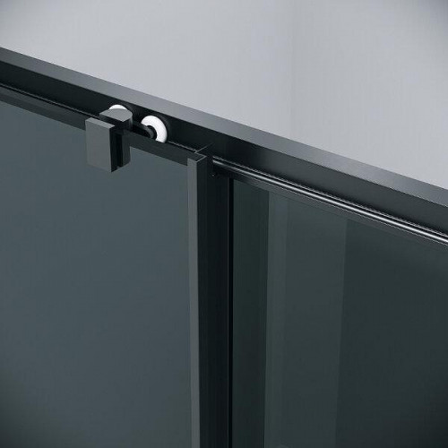 Душевой уголок Grossman Cosmo 100x100 120.K33.02.1010.21.10 профиль Черный матовый стекло тонированное