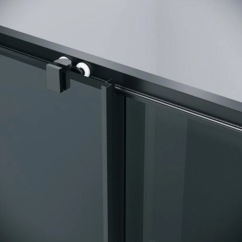 Душевой уголок Grossman Cosmo 100x100 120.K33.02.1010.21.10 профиль Черный матовый стекло тонированное