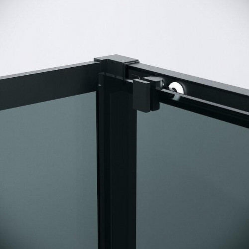 Душевой уголок Grossman Cosmo 100x100 120.K33.02.1010.21.10 профиль Черный матовый стекло тонированное