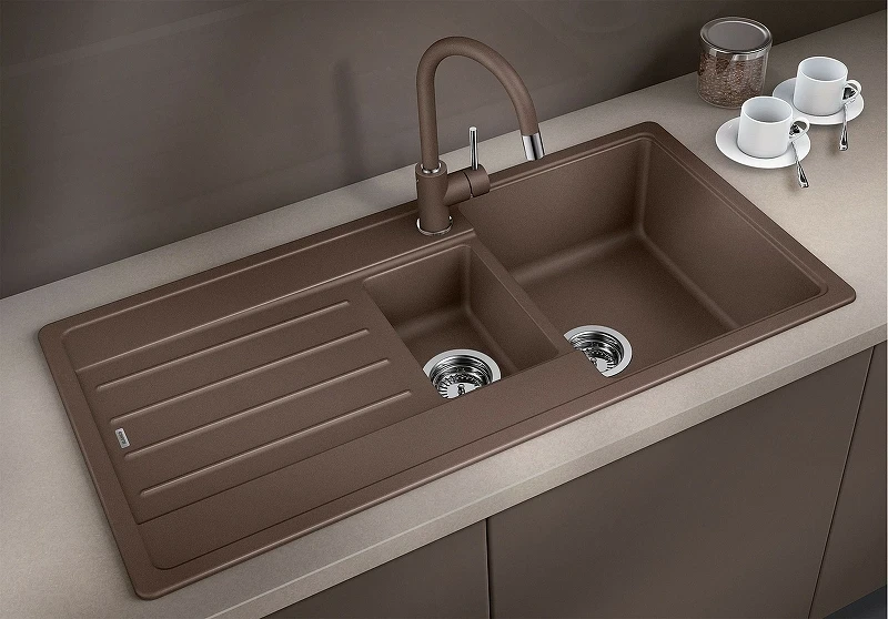 Кухонная мойка Blanco Legra 6 S 522207 Антрацит искусственный камень (литьевой мрамор) встраиваемый