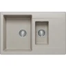 Кухонная мойка Polygran Brig-770 №14 621398 Серая искусственный камень (литьевой мрамор) встраиваемый