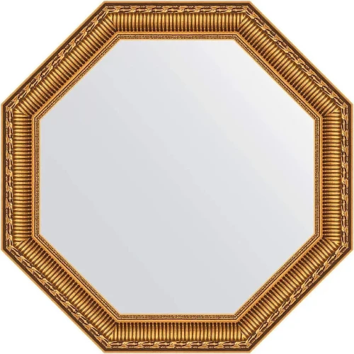 Зеркало Evoform Octagon 55х55 BY 3983 в багетной раме - Золотой акведук 61 мм