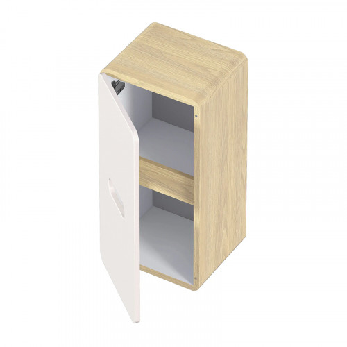 Подвесной шкаф 1MarKa Vortex 35 Ц0000033029 цвет Орех лучистый солнечный Супер айс белый