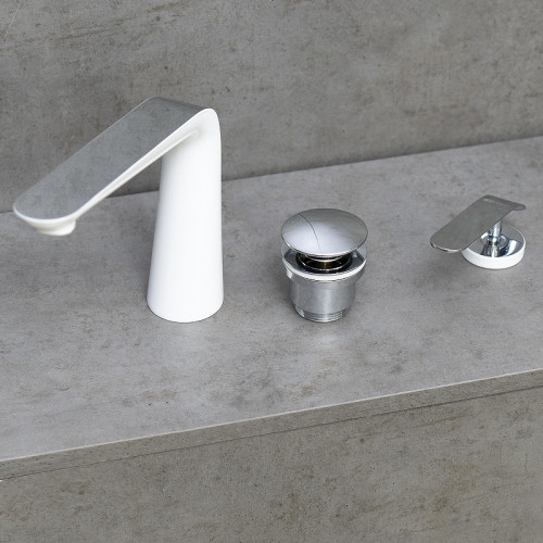 Смеситель для раковины Lemark Melange LM4936CW цвет Хром, Белый