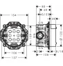 Смеситель для душа Hansgrohe Ecostat Square 15714700S с термостатом цвет Белый матовый