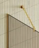 Душевая перегородка Maybah Glass MGD-696-3у 790x1950 в узком профиле Золото стекло бронзовое