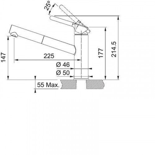 Смеситель для кухни Franke Orbit 115.0623.057 цвет Черный