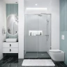 Душевая дверь Grossman Style 110 100.K33.05.110.10.00 профиль Хром стекло прозрачное