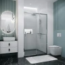 Душевая дверь Grossman Style 110 100.K33.05.110.10.00 профиль Хром стекло прозрачное