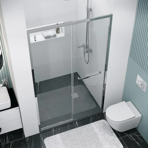 Душевая дверь Grossman Style 110 100.K33.05.110.10.00 профиль Хром стекло прозрачное
