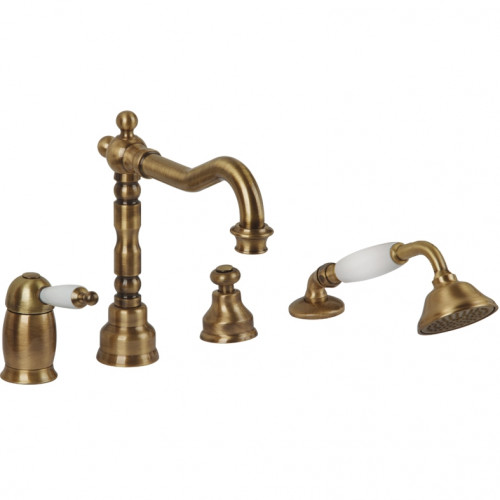 Смеситель на борт ванны Migliore Oxford 19086 Бронза латунь
