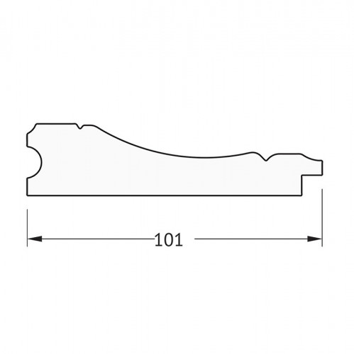 Зеркало Evoform Octagon 69х69 BY 3842 в багетной раме - Вензель серебряный 101 мм стекло