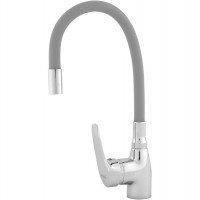 Смеситель для кухни Melodia della vita Ostessa MDV40615Gray Хром Серый