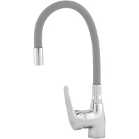 Смеситель для кухни Melodia della vita Ostessa MDV40615Gray Хром Серый