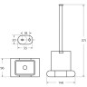 Ершик для унитаза Art&Max Platino AM-E-3981-MB Черный матовый