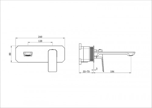 Смеситель для раковины Wonzon & Woghand Diamond WW-88869011-BG цвет Брашированное золото