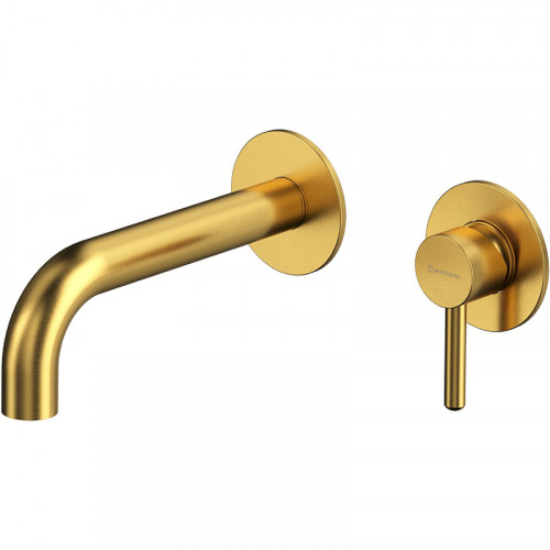 Смеситель для раковины Whitecross Y brushed gold Y1216GLB Брашированное золото латунь встраиваемый
