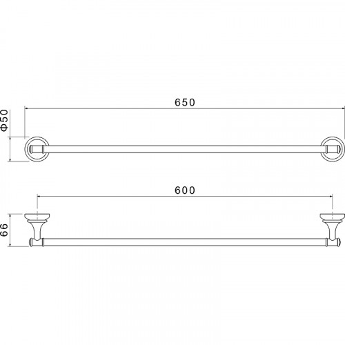 Полотенцедержатель Aquatek Классик AQ4514PG Золото
