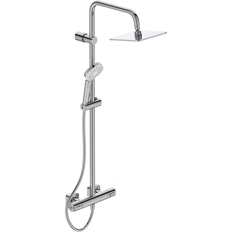 Душевая система Ideal Standard Ideal Rain Cube Evo A6985AA Хром латунь на стену