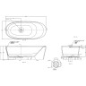 Ванна из искусственного камня Allen Brau Krion Neo XL 180x80 2.35002.21 без гидромассажа