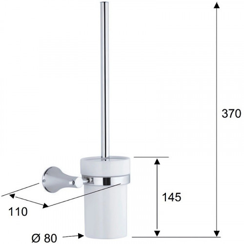Ершик для унитаза Remer Delicata DE66CR Хром