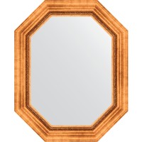 Зеркало Evoform Octagon 61x76 BY 7162 в багетной раме - Римское золото 88 мм стекло