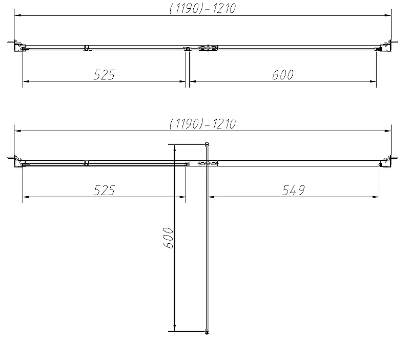 Душевой уголок Vincea Slim-N 120x90 VSR-4SNP9012CLB профиль Черный стекло прозрачное